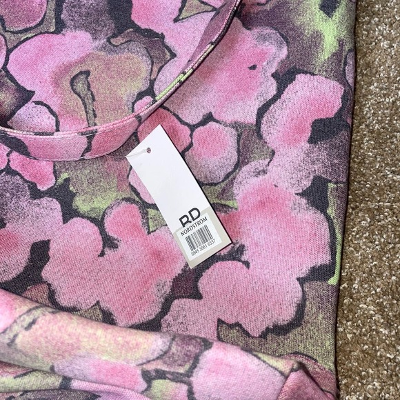 BP Nordstrom tote canvas bag NEW pink/purple shoulder strap & crossbody strap - Picture 2 of 6